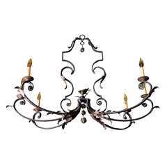 Hand Wrought Iron Chandelier