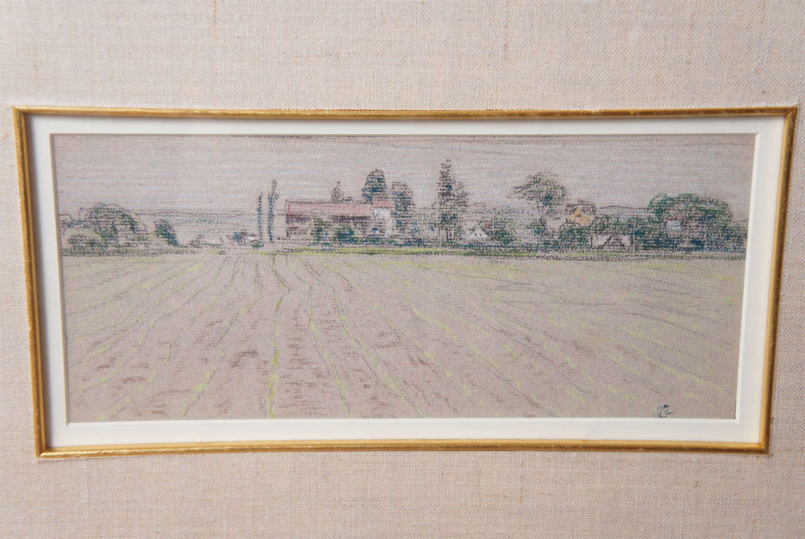Untitled Walter Clark  Pastel In Good Condition For Sale In Hudson, NY