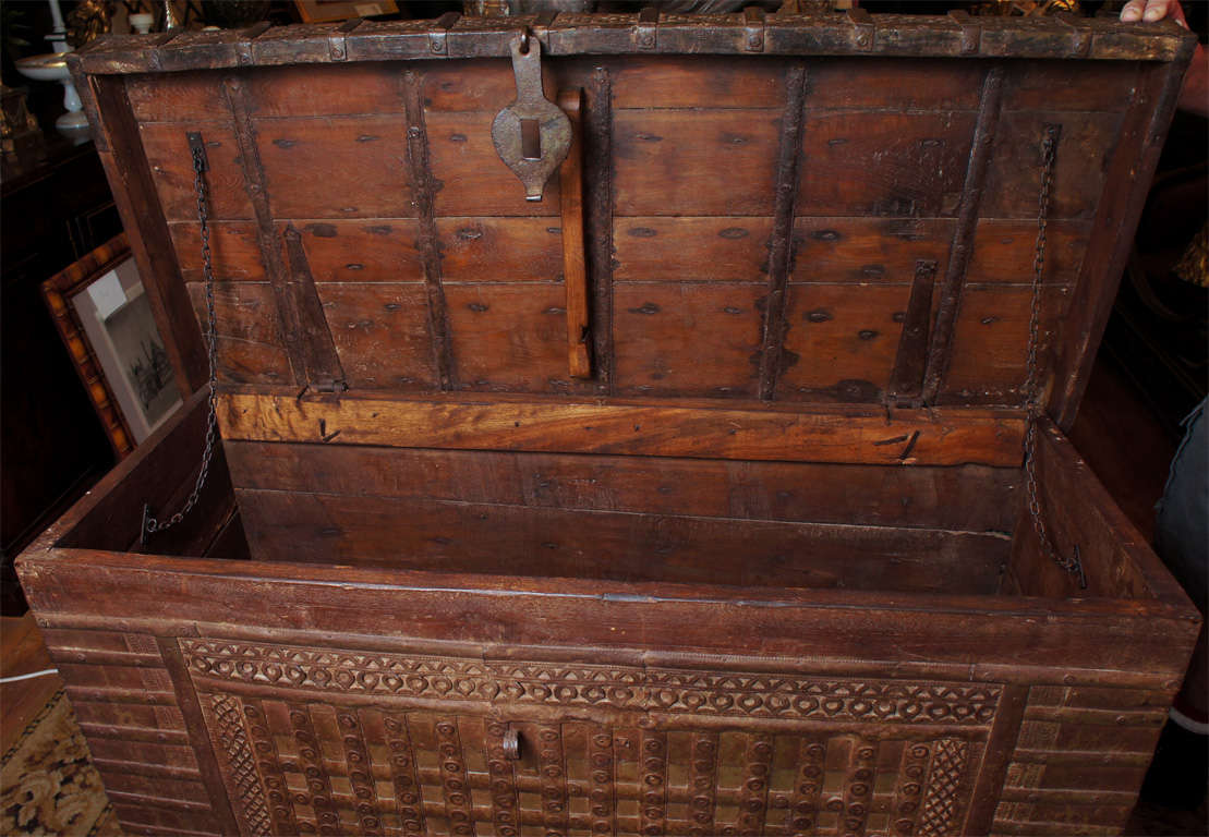 A  Large 19th Century Storage Chest From Napal 1