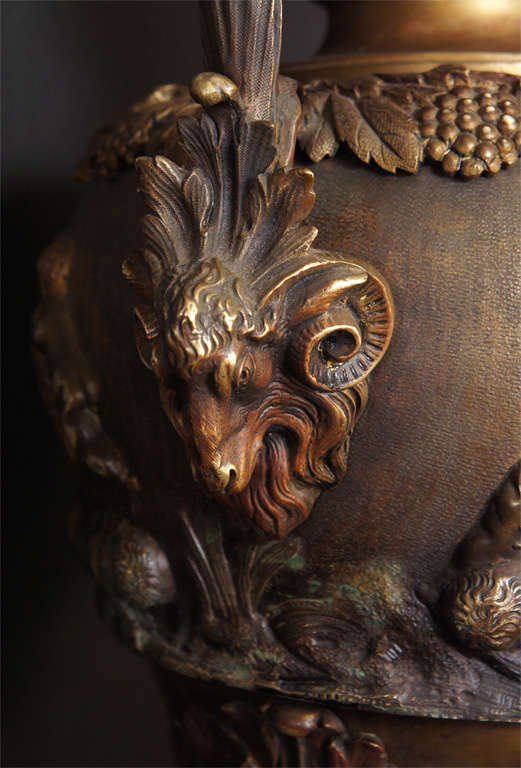 19th Century Cast Bronze Renaissance Revival Ewer of Massive Size For Sale