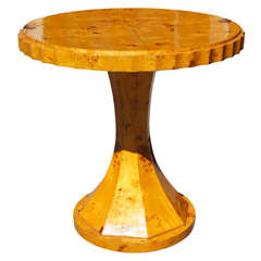 A Birch Art Deco  Small Center Table