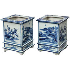 Blue & White Planters