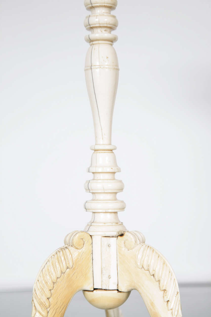 Indian Ivory Tripod Table For Sale