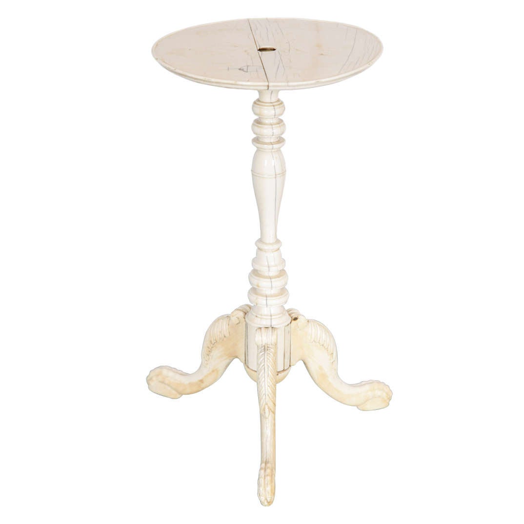 Ivory Tripod Table For Sale
