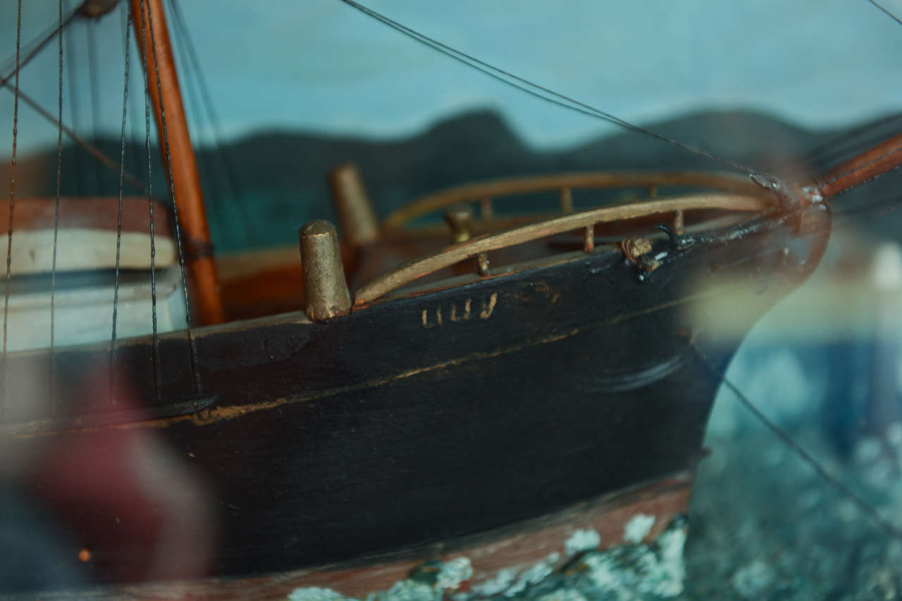 Tramp Art Nautical Diorama For Sale 3