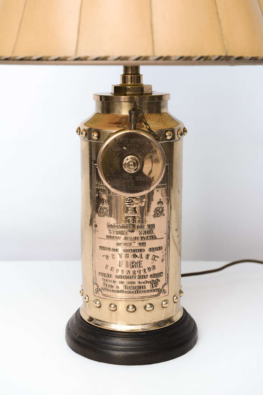 antique fire extinguisher lamp for sale