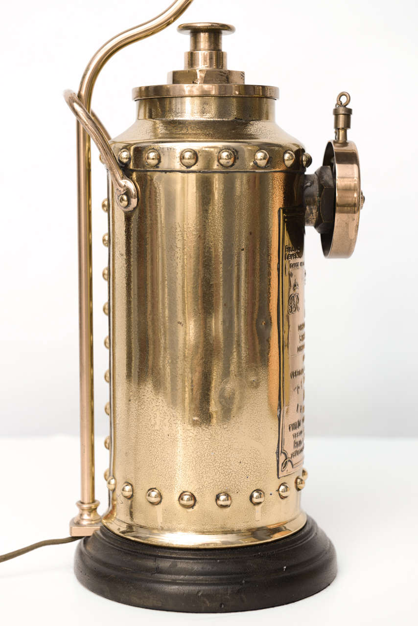 19th Century Antique English Fire Extinguisher Lamp SATURDAY SALE For Sale