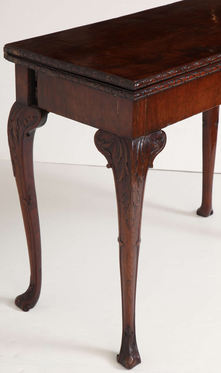 English George II Mahogany Games Table For Sale