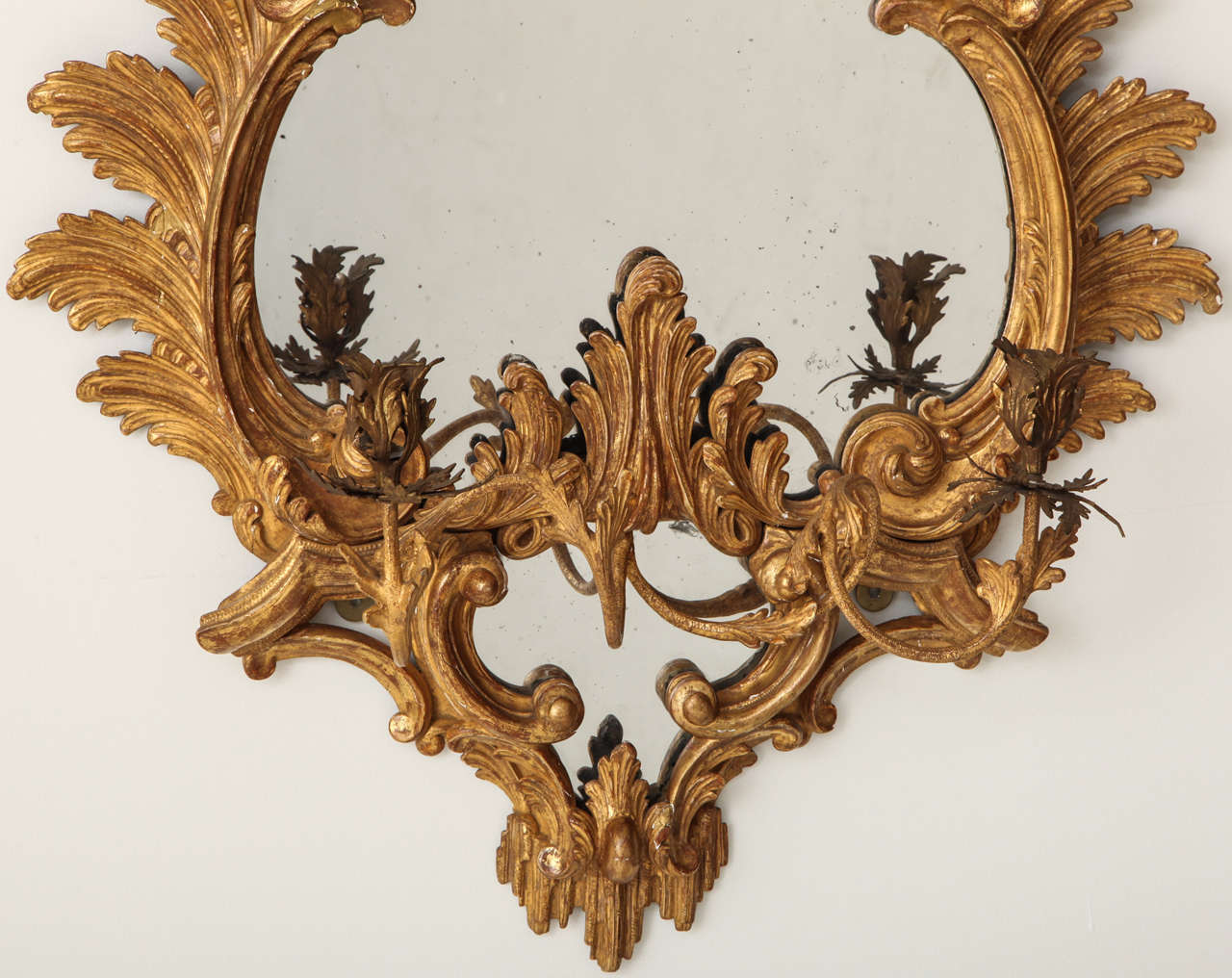 Pair of George III Style Giltwood Mirrors In Good Condition For Sale In New York, NY