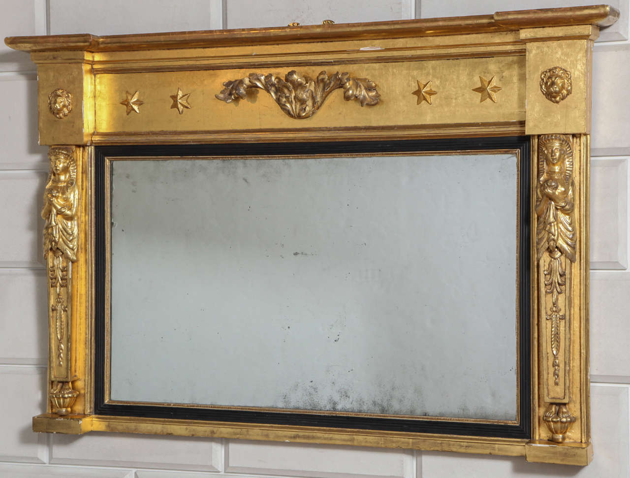 Regency Giltwood Overmantle Mirror