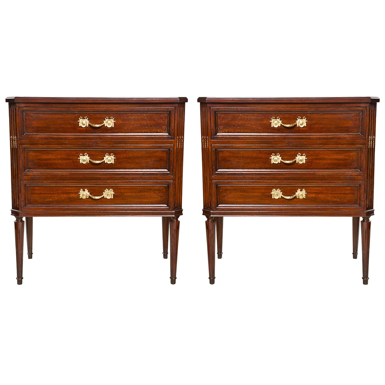 Pair Bedside Commodes