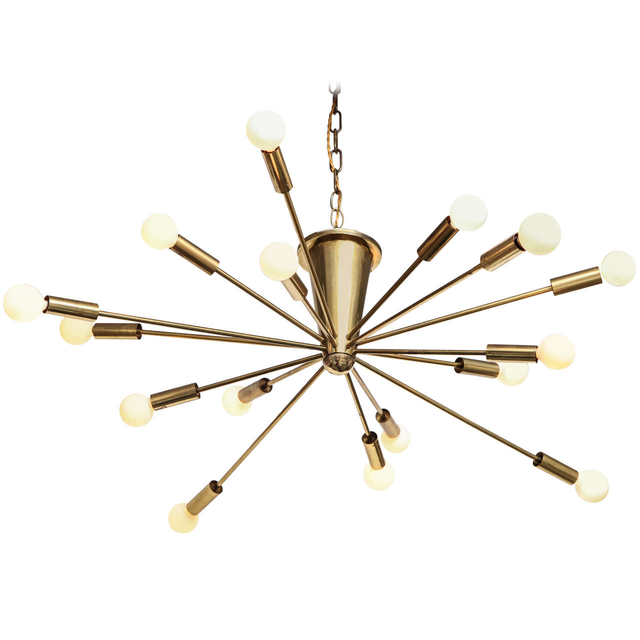 Italian Brass Sputnik Light Fixture