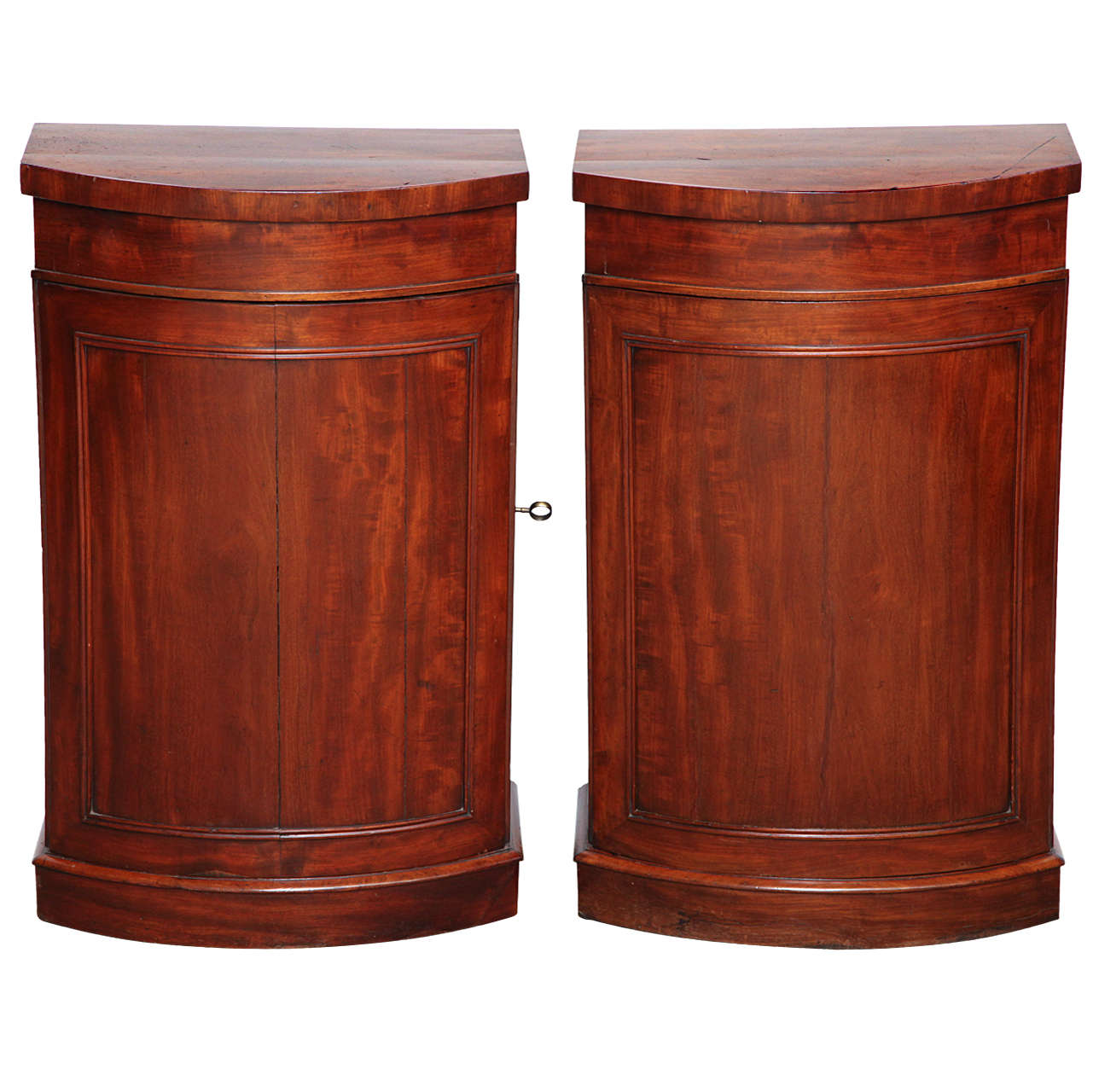 Pair of Early 19th Century Danish, Mahogany Cupboards For Sale