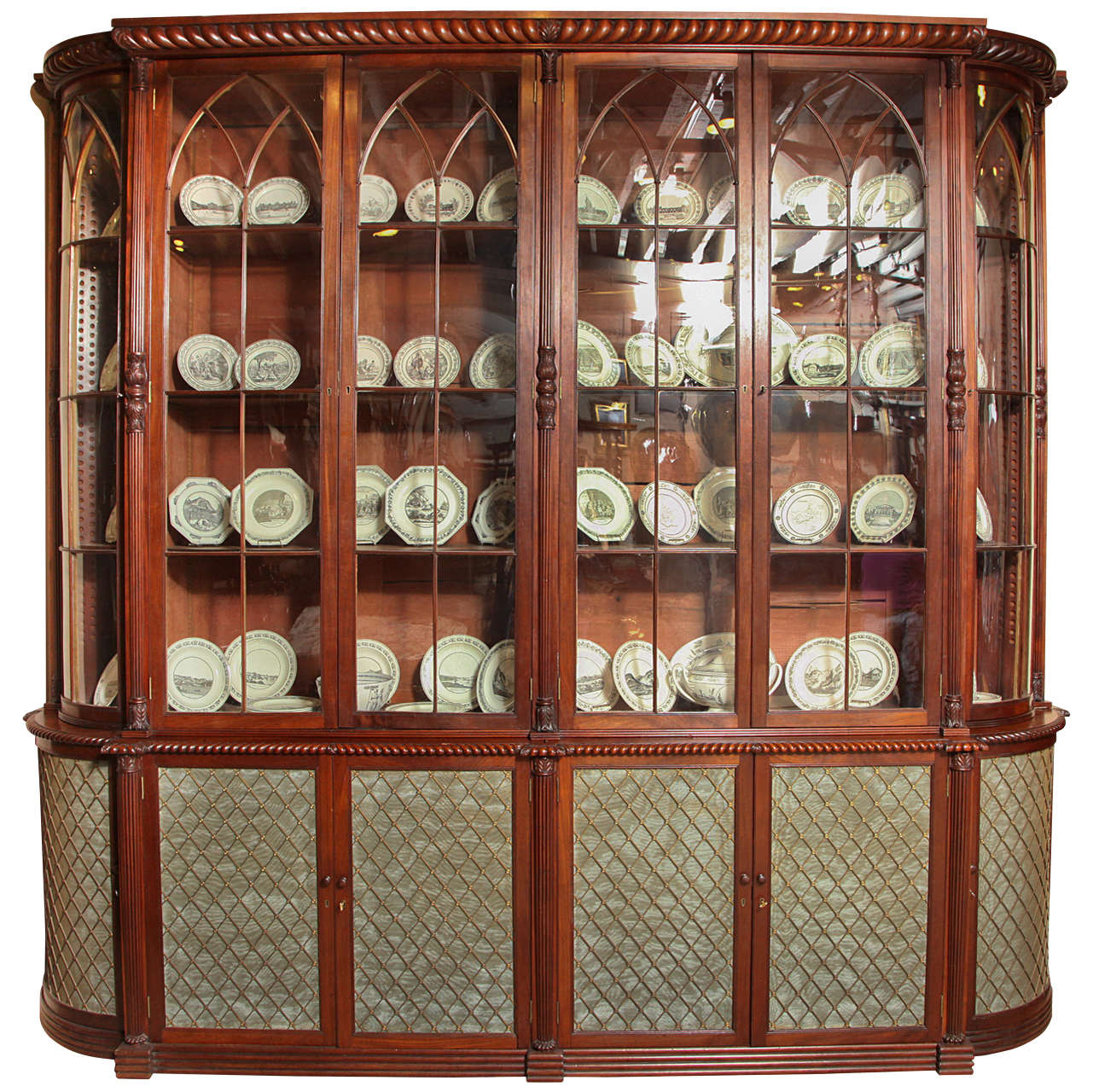 Exceptional Irish Regency Library Bookcase Manner of Mack, Williams and Gibton at 1stDibs