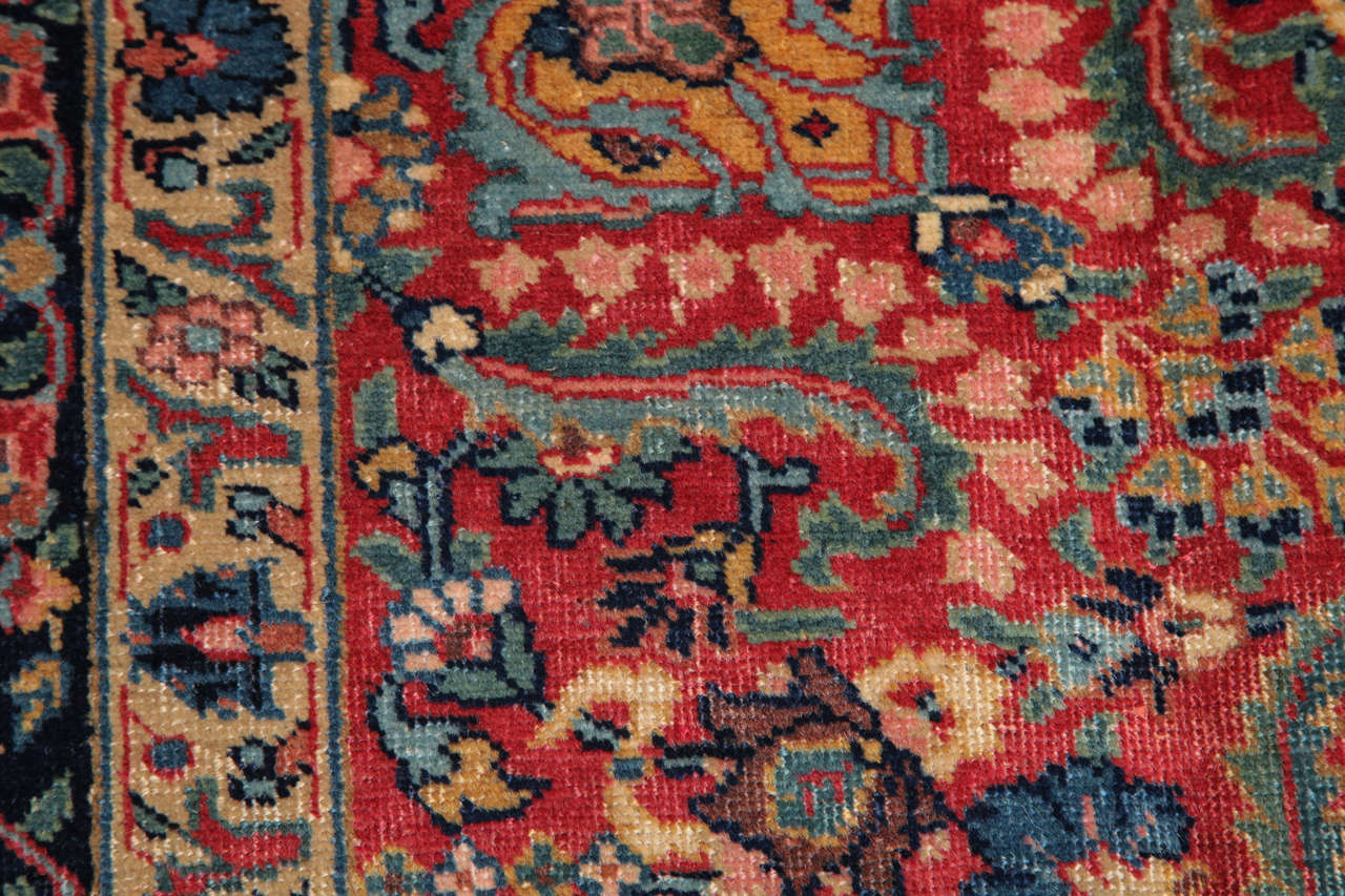 Antiker 1910er Jahre persischer Kermanshah Songhor Teppich, 4' x 6' im Angebot 1
