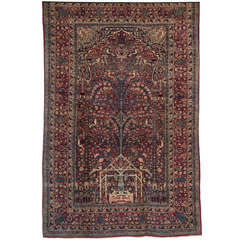 Persian Tehran Carpet Circa 1900 with Tree of Life Design 4