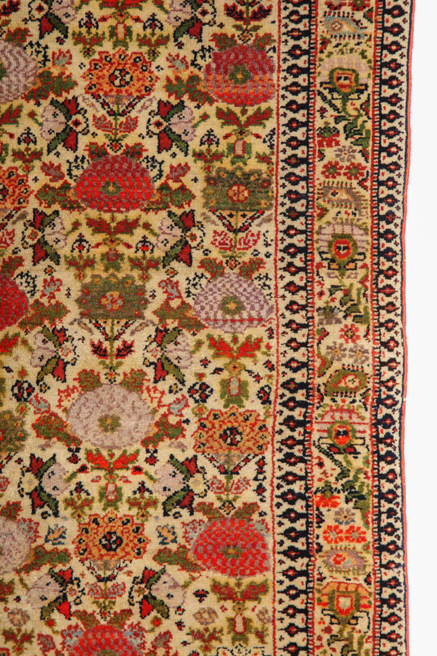19th Century Antique 1880s Persian Meeshan Malayer Rug, 4' x 7' For Sale