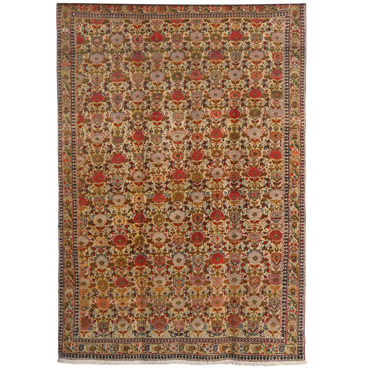 Antique 1890s Persian Mishan Malayer Rug, 4x7