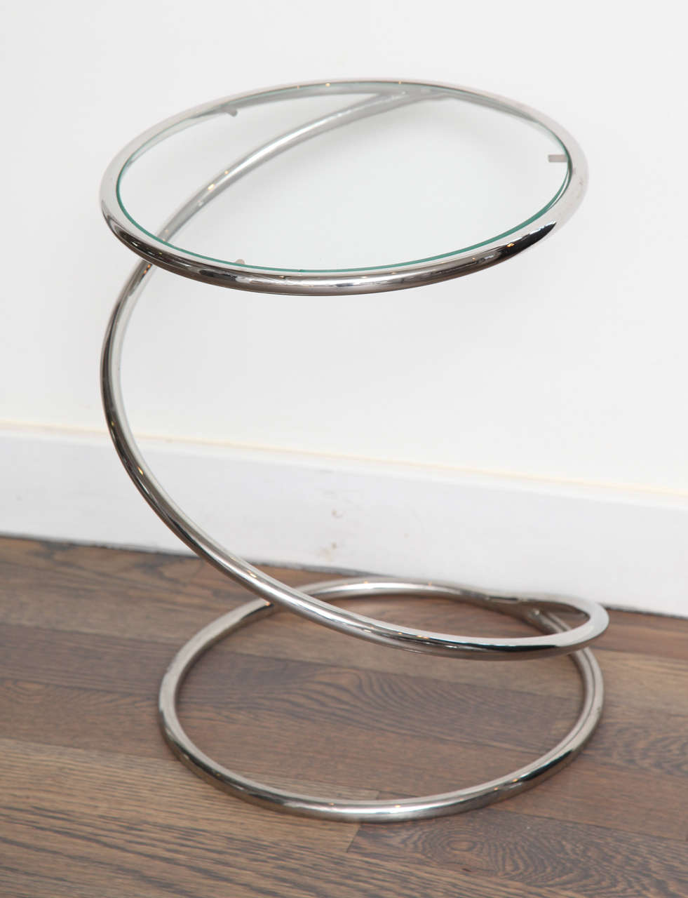 Modern  Chrome Spiral Tables