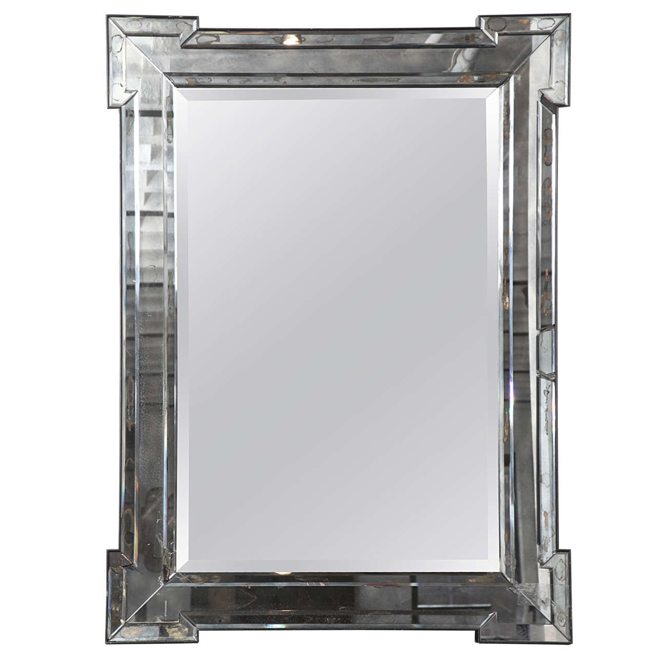 Mercury Glass Mirror At 1stdibs