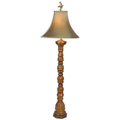 Miniature Floor Lamp, gold Leaf finish