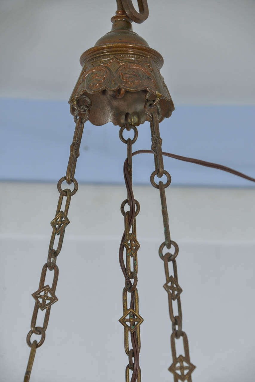 19th Century Pair of Cast Bronze Ceremonial Lanterns For Sale