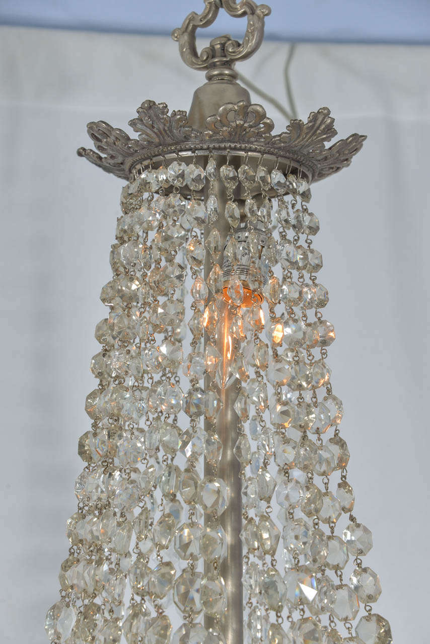 Crystal Eight-Light Baroque Chandelier