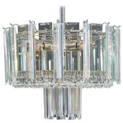 Vintage Mid-Century Modern Lucite Chandelier