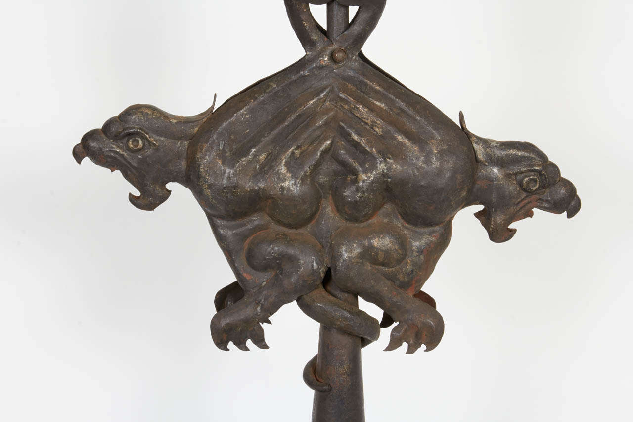 Pair of Griffin Lamps In Excellent Condition In Stonington, CT