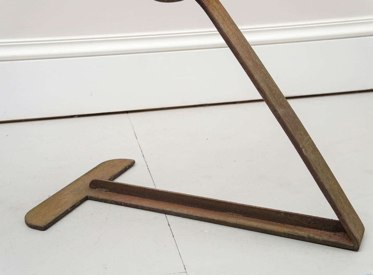 Industrial 1960's Iron Tractor Seat Chair