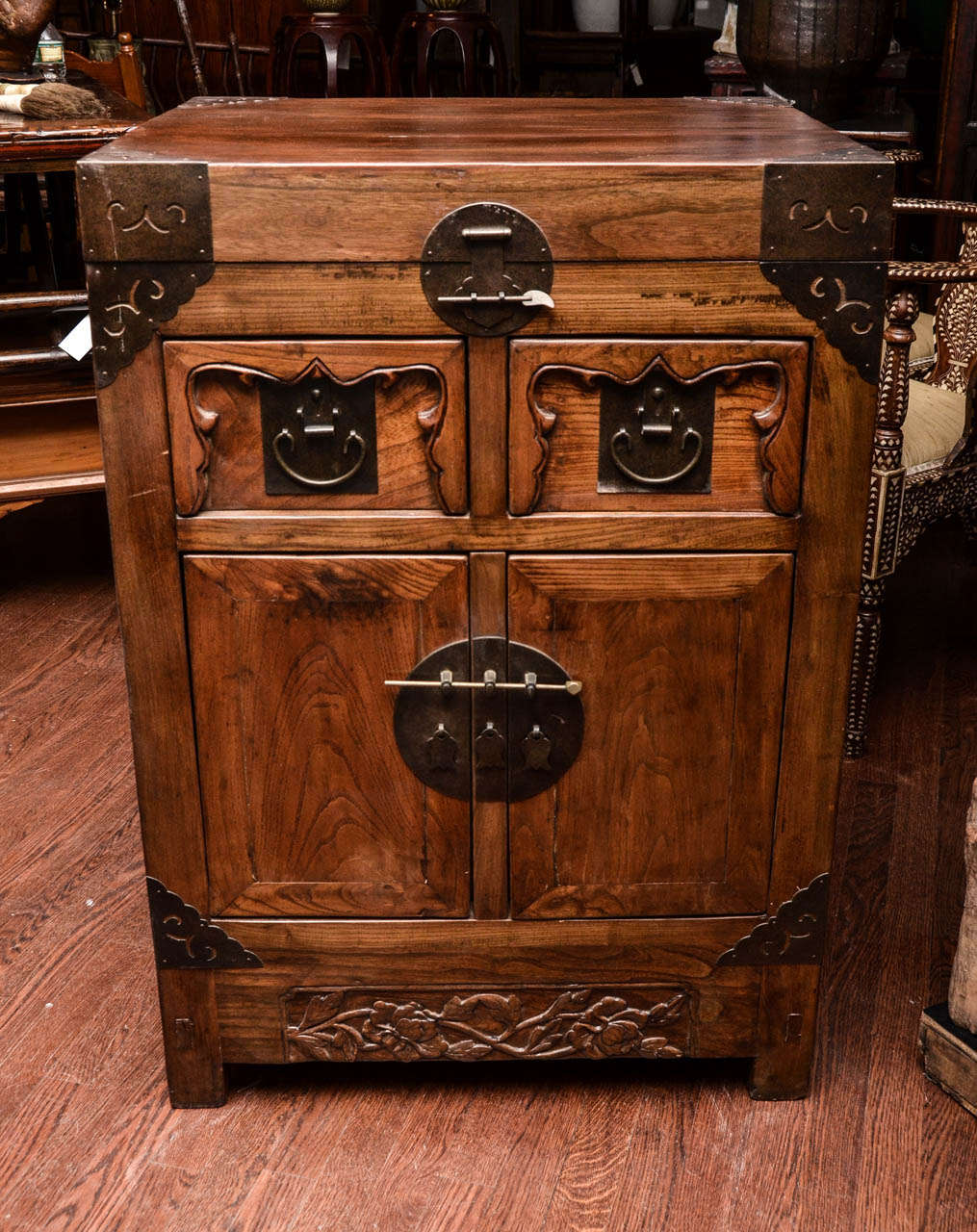 Turn of the Century Qing Dynasty Southern Elm Scholar's Cabinet