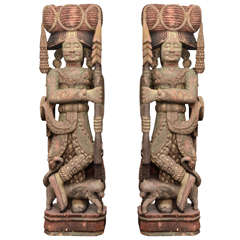 Pair of Temple Guardians