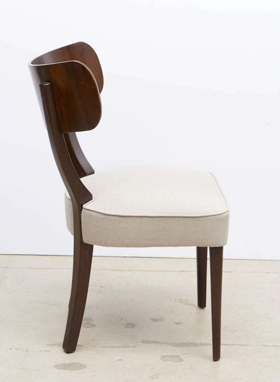 Mid-20th Century Mahogany Klismos Dining Chairs by Widdicomb