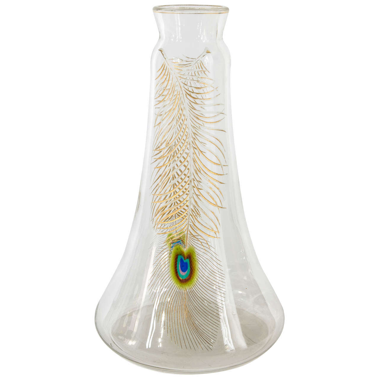 Josef Riedel, Bakalowits, Jugendstil, Vienna, Clear Crystal Carafe, circa 1900 For Sale