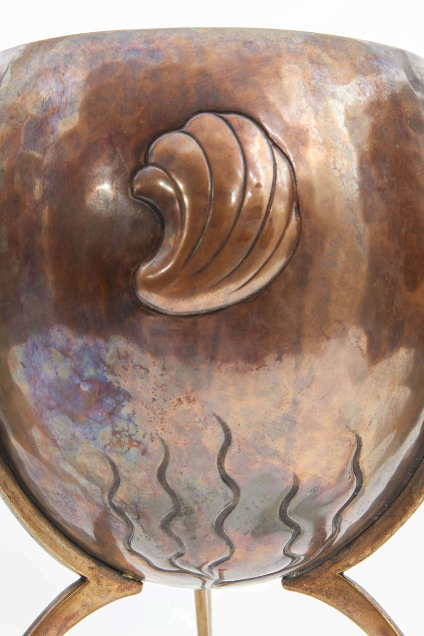 art nouveau copper