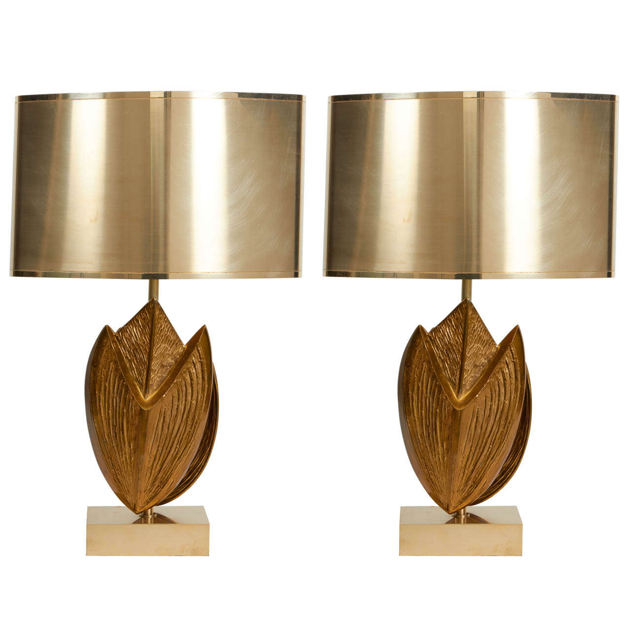 Exceptional Pair of Maison Charles Lamps