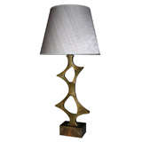 Willy Daro signed bronze lamp