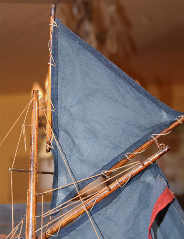 Blue English Pond Yacht with Stand 1