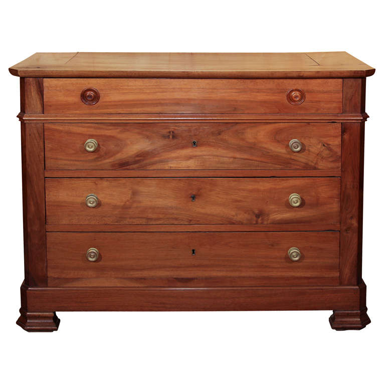 French Walnut Louis Philippe Commode For Sale