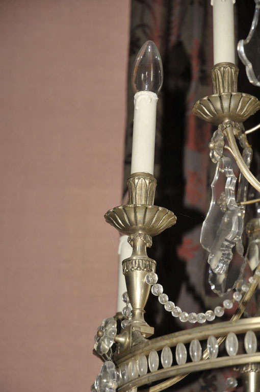 20th Century French Chandelier Silver Plated