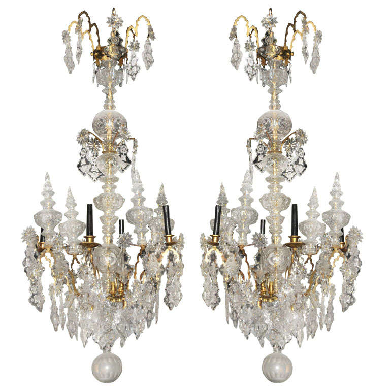 Pair of 18th Century Religious Chandeliers