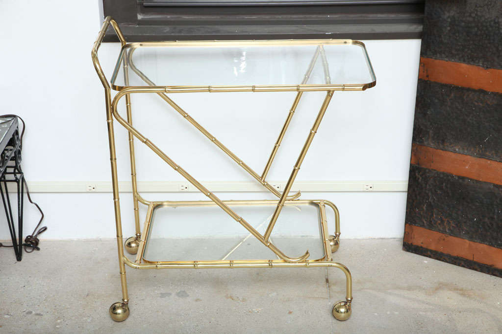 Italian Faux Bamboo Tea Cart