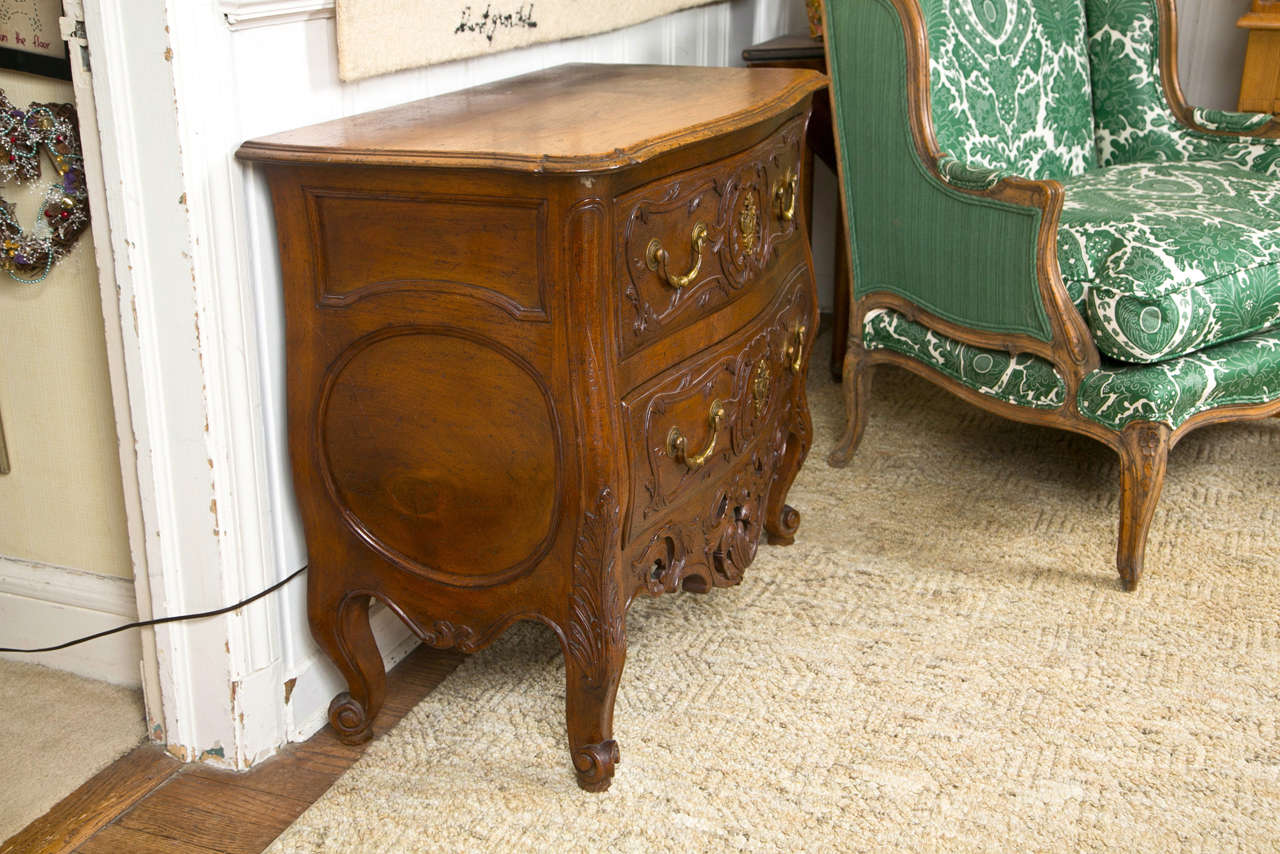 Mid-20th Century Don Ruseau Louis XV French Walnut Commode For Sale