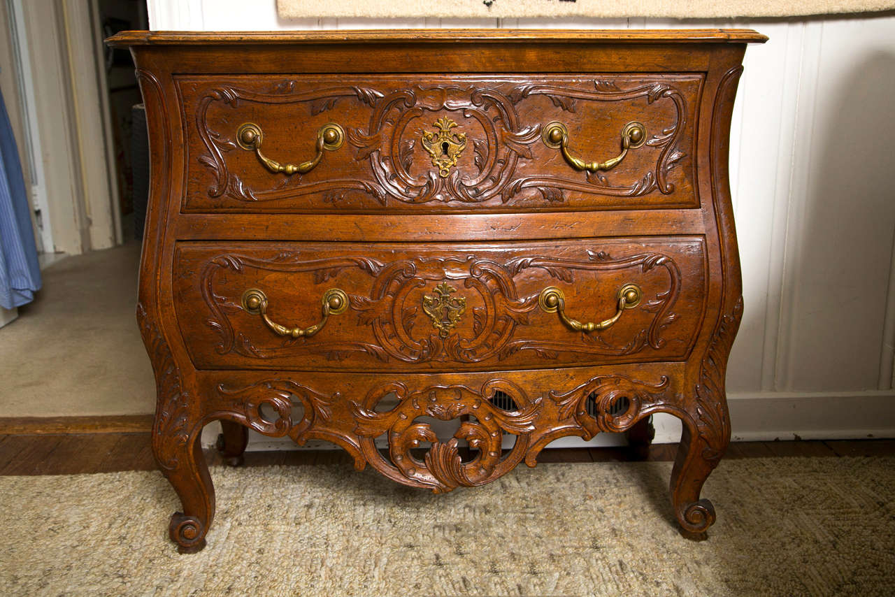 Don Ruseau Louis XV French Walnut Commode For Sale 5
