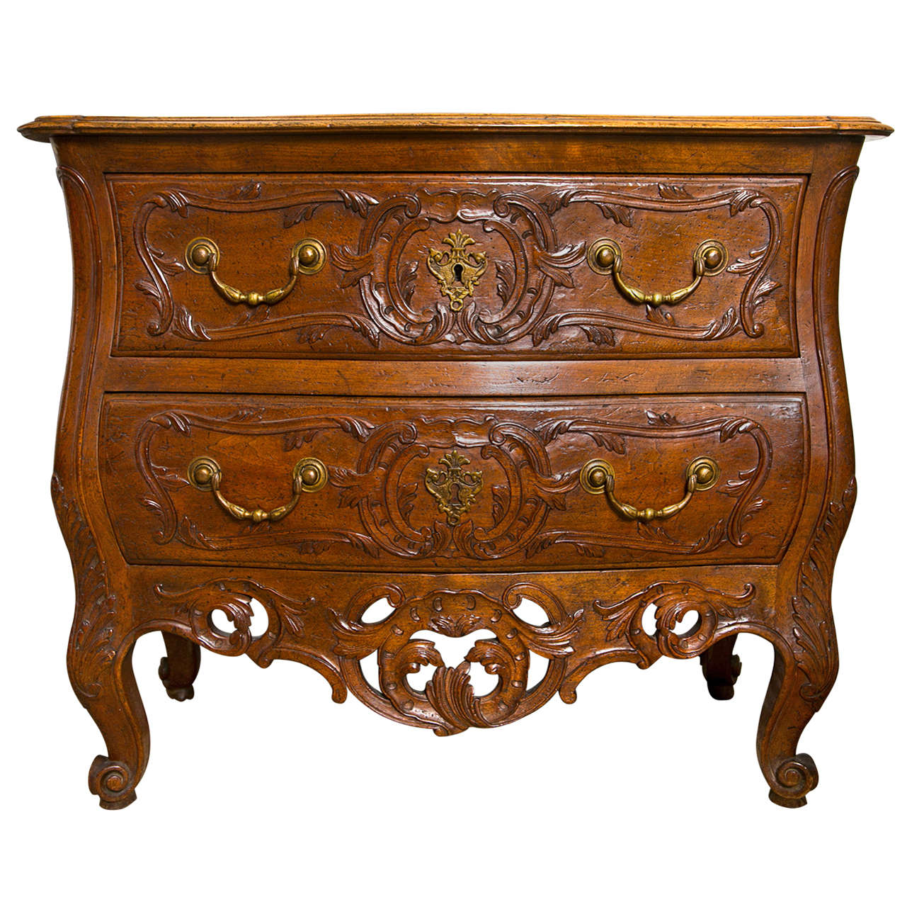 Don Ruseau Louis XV French Walnut Commode For Sale