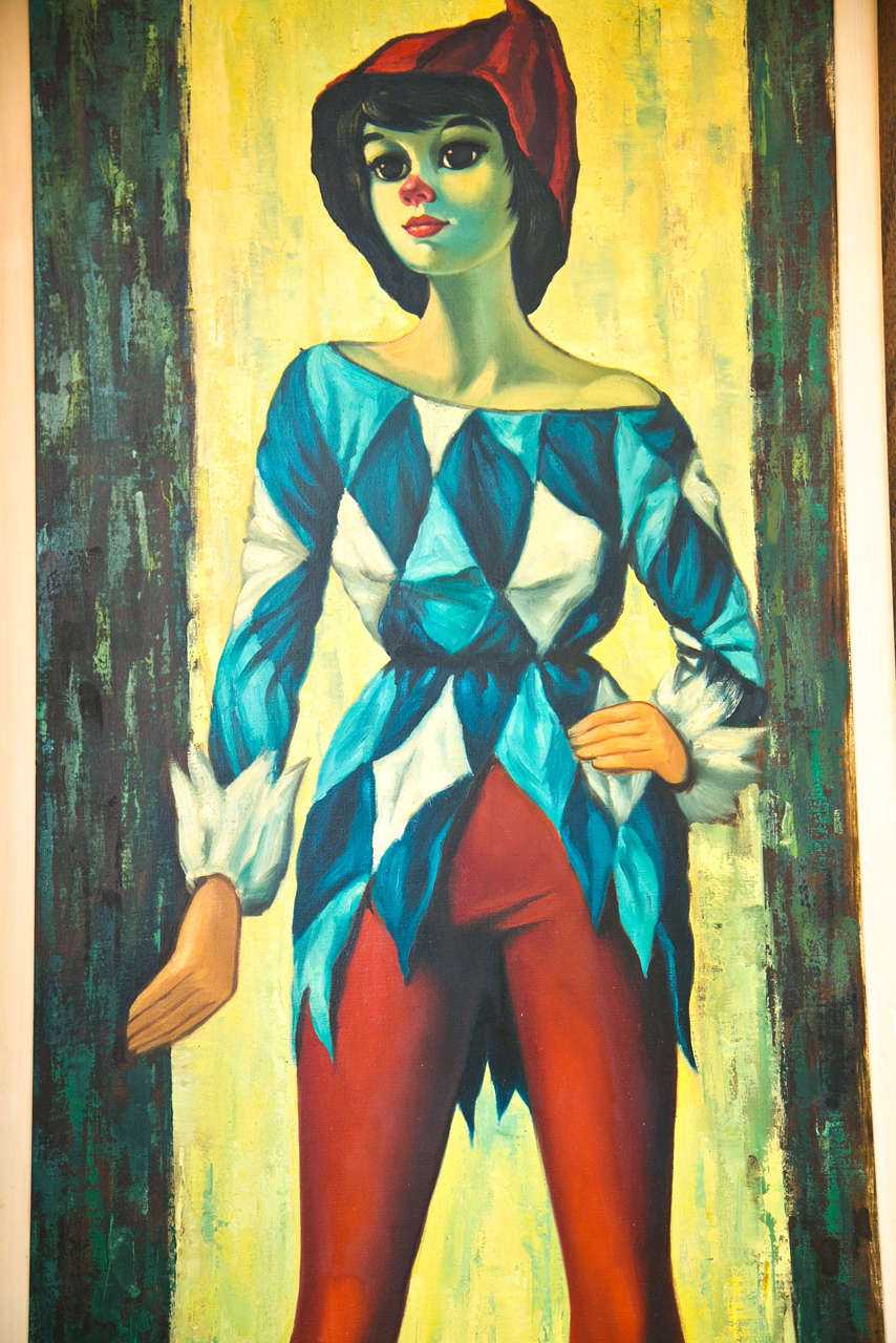 Oil Painting - Henry Mommard " The Jester"