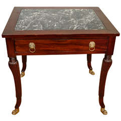 Anglo-Indian, Regency Style Occasional Table with Inset Top