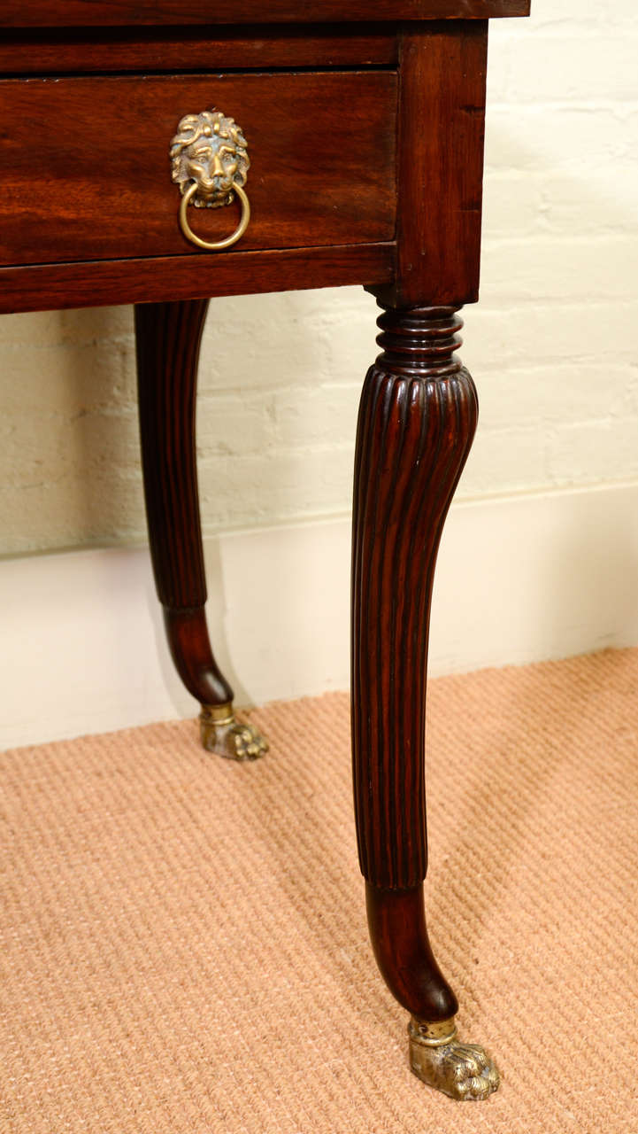 19th Century Anglo-Indian, Regency Style Occasional Table with Inset Top For Sale