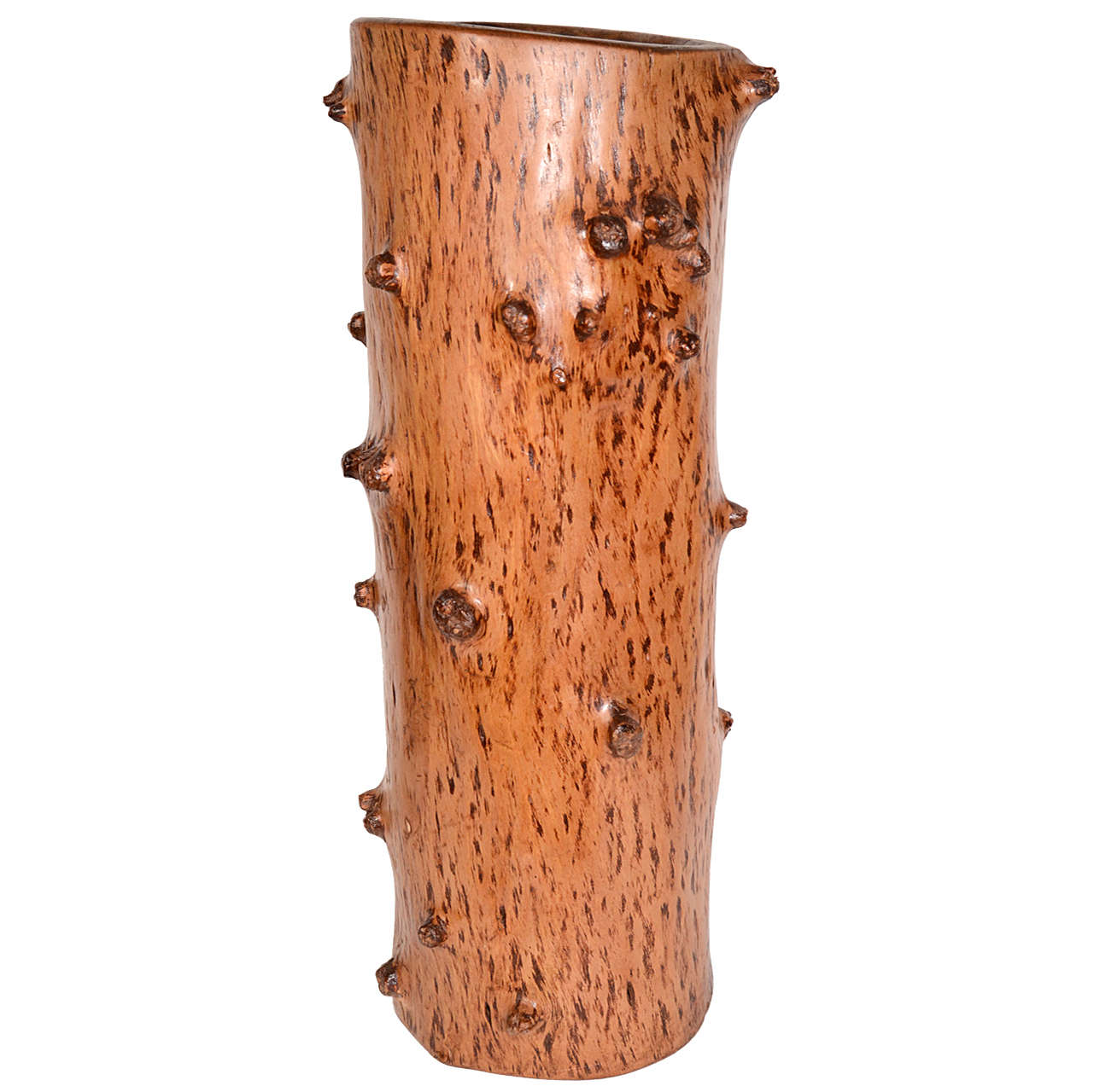 Tall Umbrella Stand made of Vintage Spruce Tree Trunk