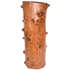 Tall Umbrella Stand made of Vintage Spruce Tree Trunk